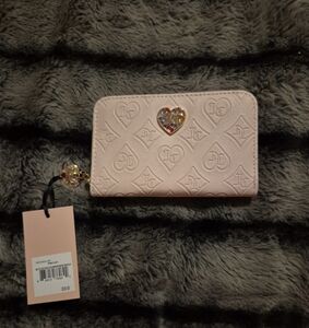 JUICY COUTURE GLITZ OUT MULTI COMPARTMENT BIFOLD ZIP AROUND WALLET